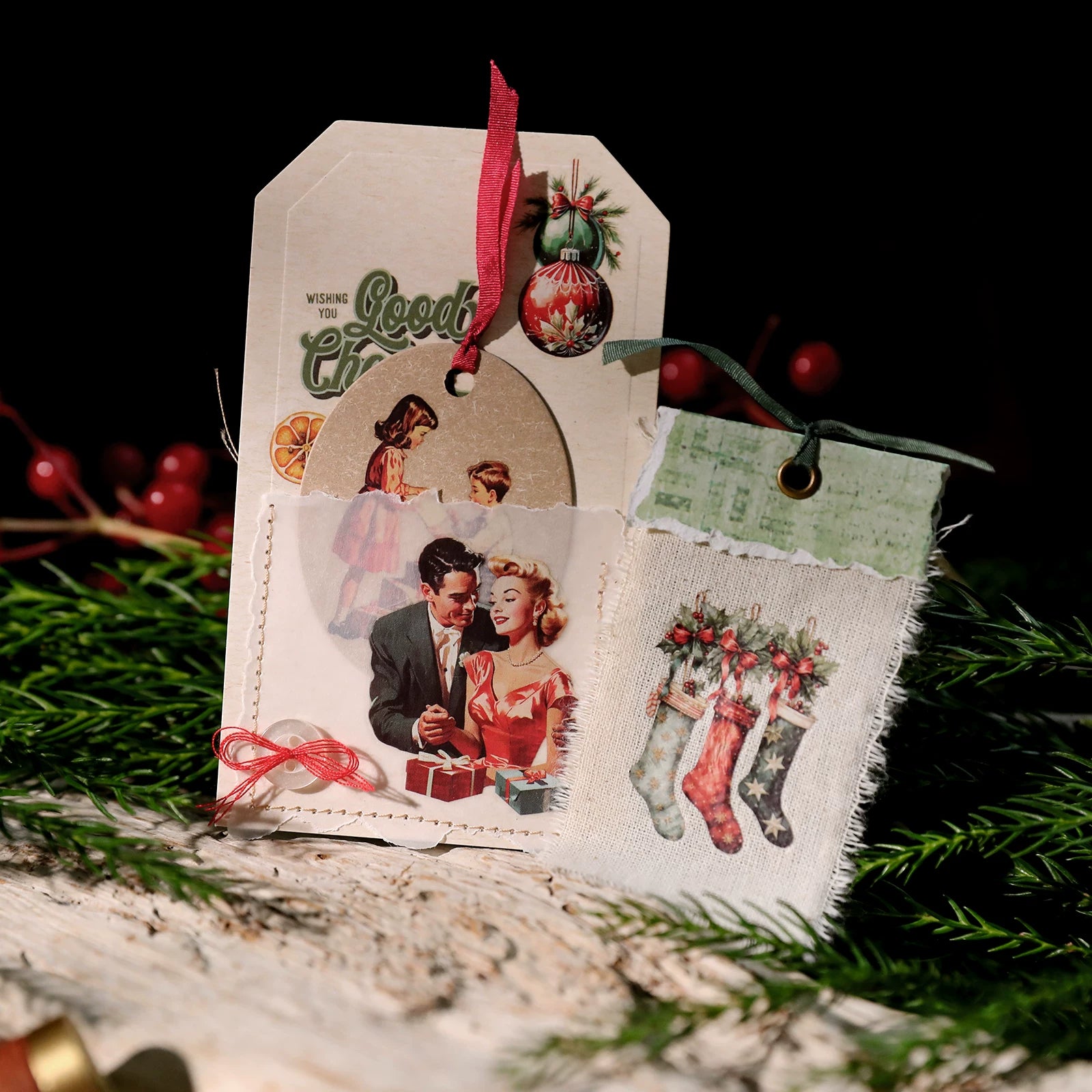 Christmas Family Matte Rub-on Transfers