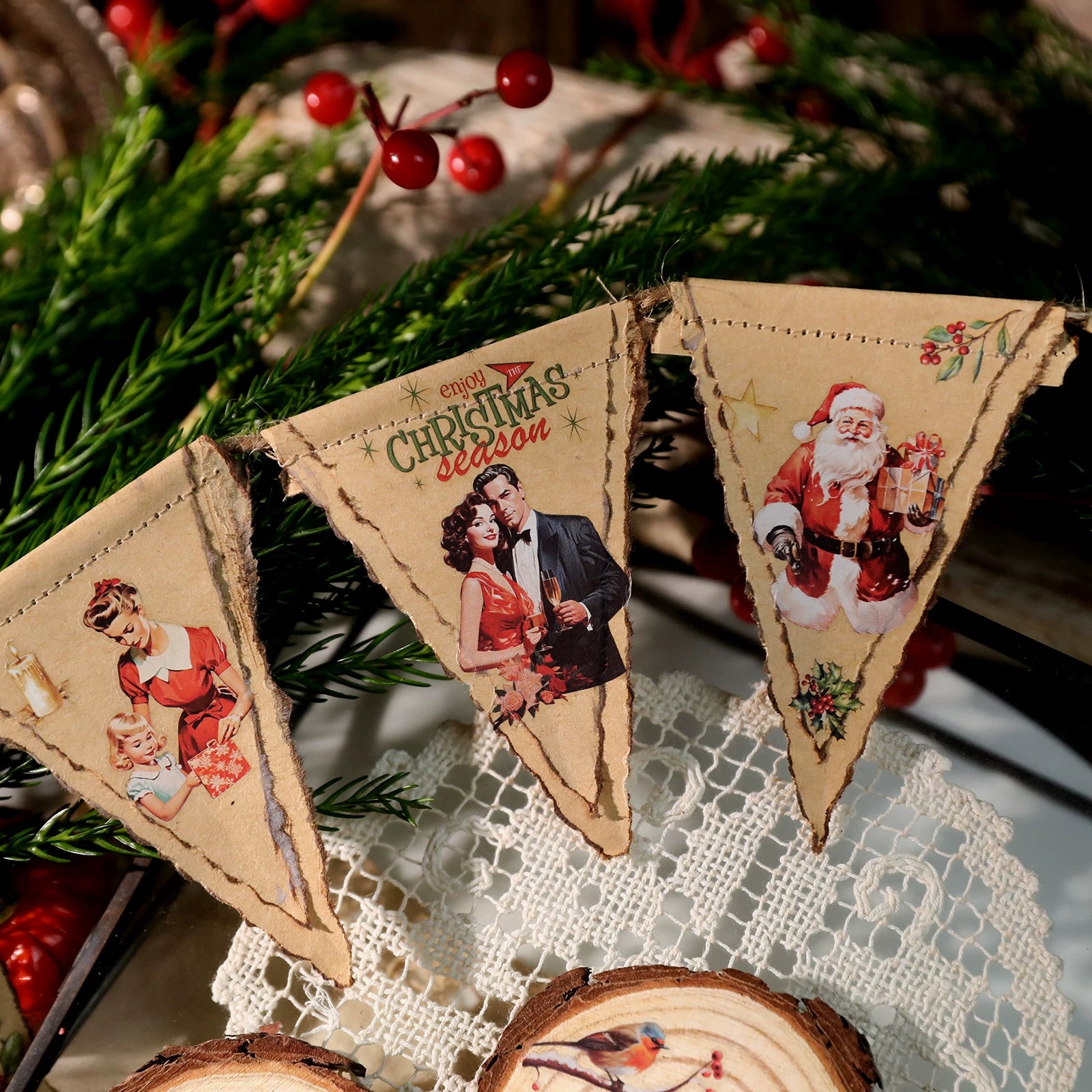 Christmas Family Matte Rub-on Transfers