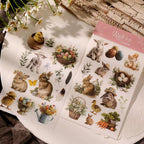 Bunny Matte Rub-on Transfers 2 Small Sheets