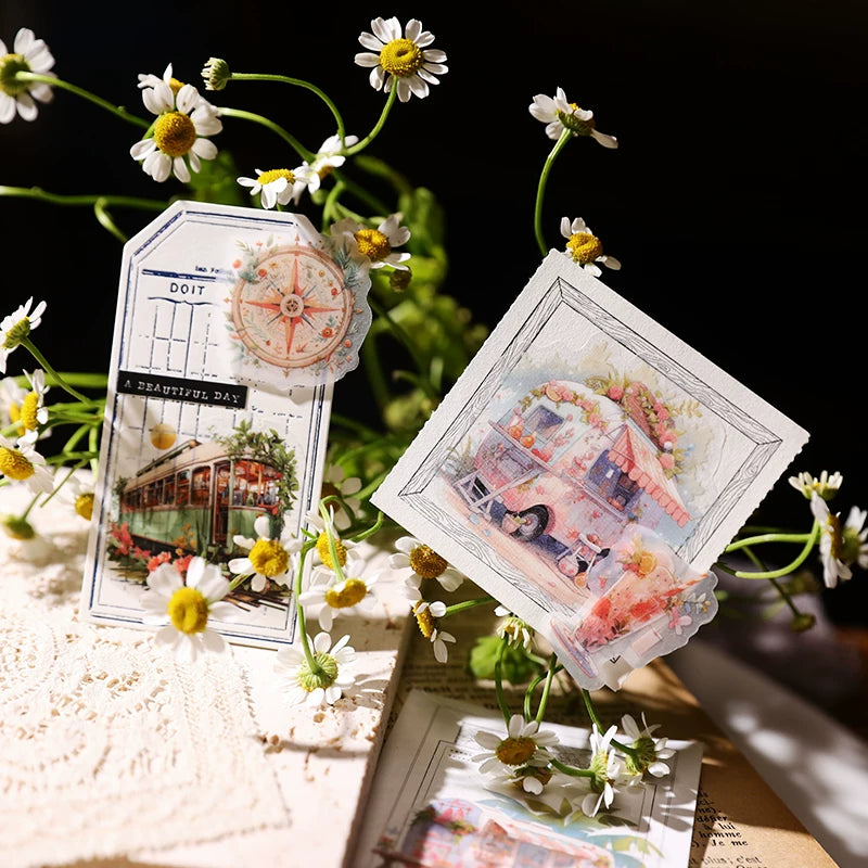 Summer Travel Vellum Stickers