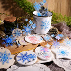 Snowflake UV-DTF Rub-on Stickers