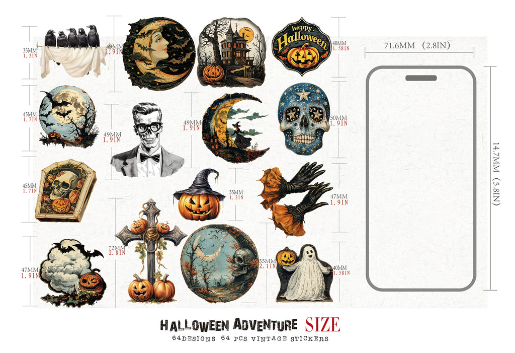 Halloween Adventure Vellum Stickers