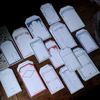 Retro Letterpress Printed Label Tag Cards