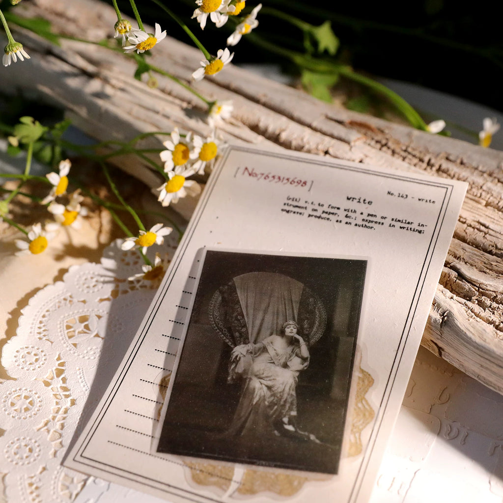 Retro Old Photos Vellum Stickers
