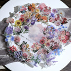 Blooming Flowers Vellum Stickers