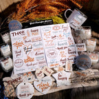 Thankful Quotes UV-DTF Rub-on Stickers