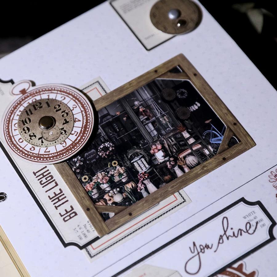 Ephemera Dial Photo Frame Paper Cards