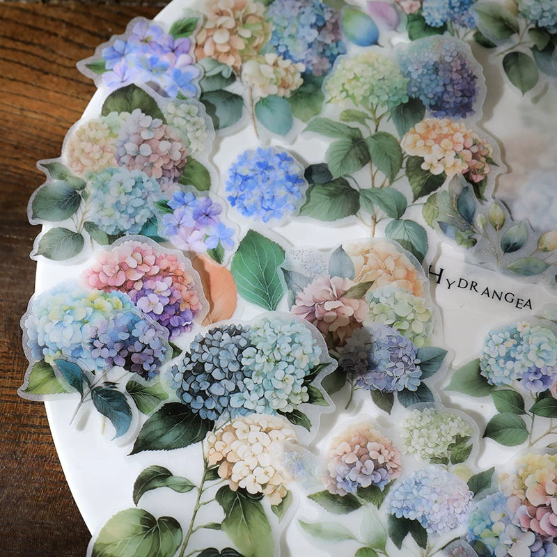 Hydrangea Vellum Stickers