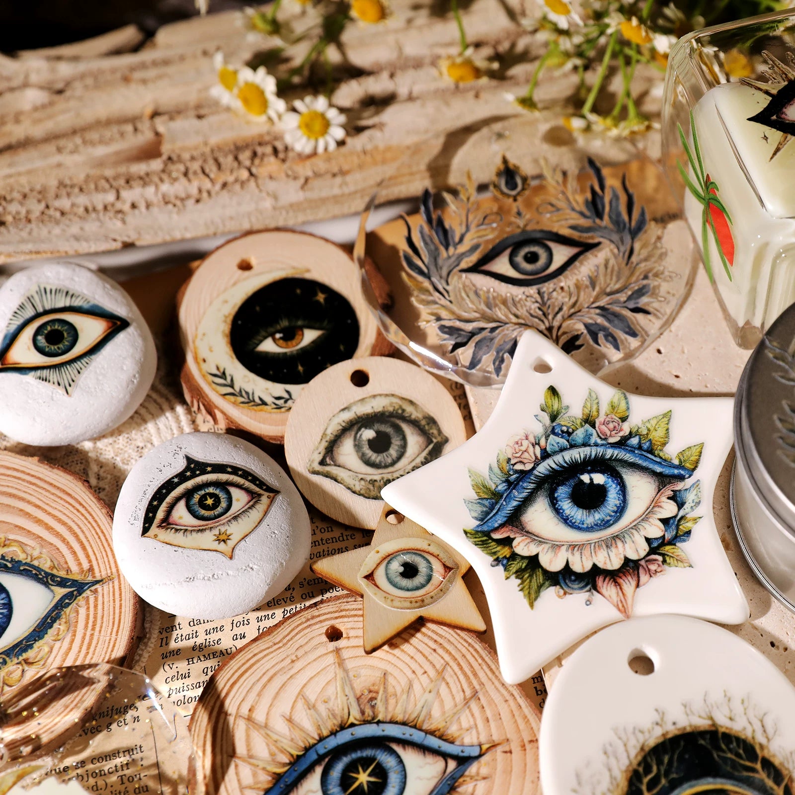 Halloween Eyes UV-DTF Rub-on Stickers