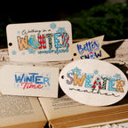 Christmas Snow UV-DTF Rub-on Stickers