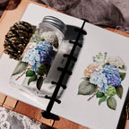 Hydrangea UV-DTF Rub-on Stickers