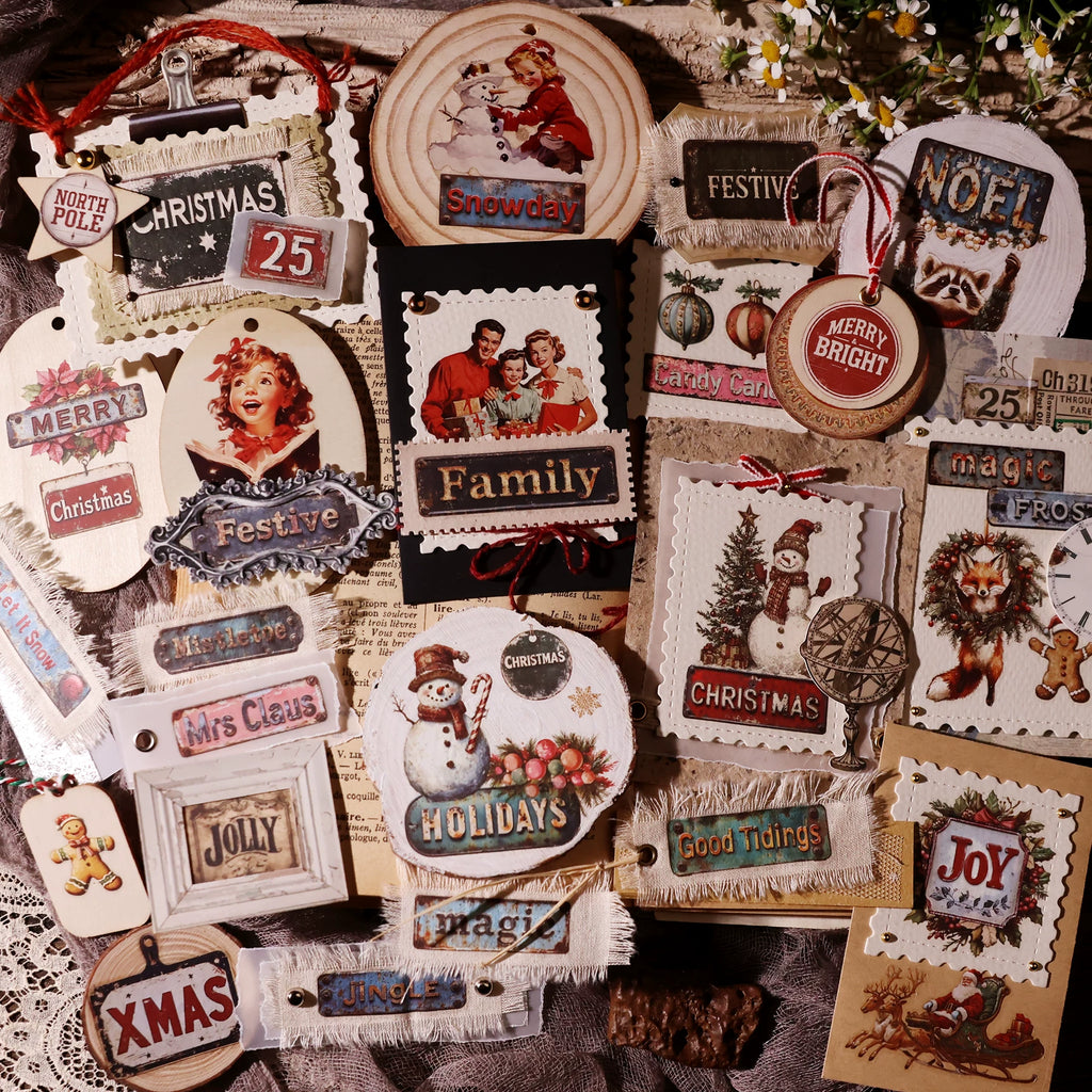 Christmas Signs Matte Rub-on Transfers
