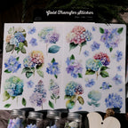 Hydrangea UV-DTF Rub-on Stickers