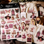Halloween Pink Matte Rub-on Transfers