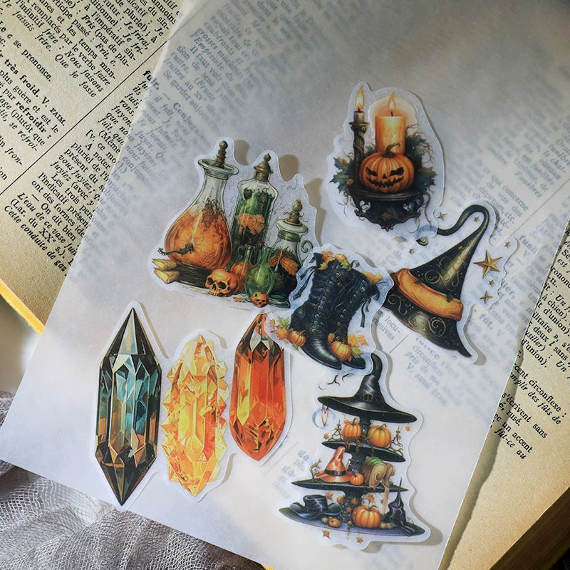 Halloween Pumpkin Vellum Stickers