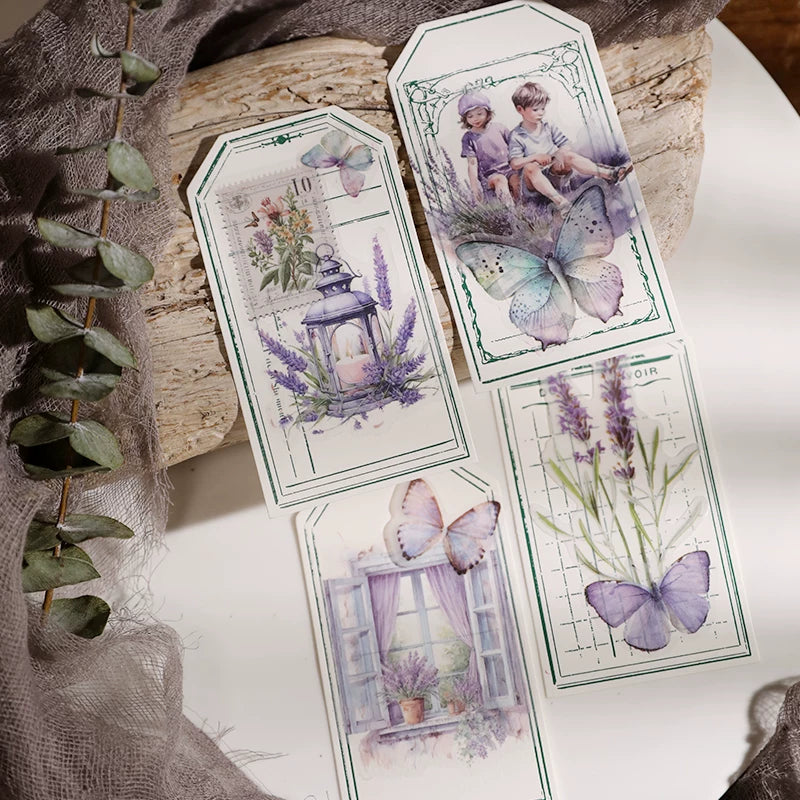 Lavender Vellum Stickers
