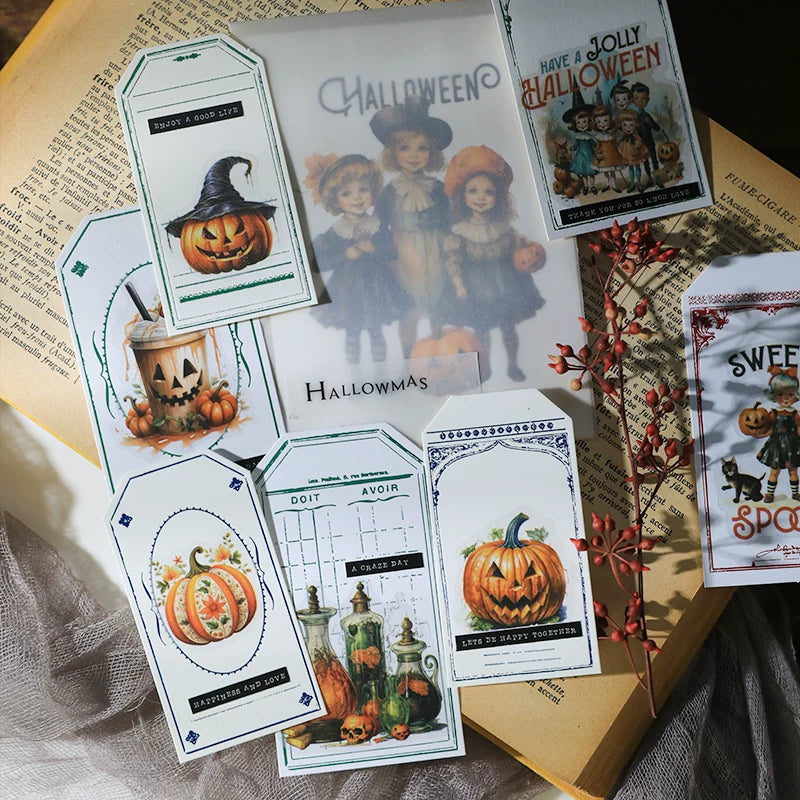 Halloween Pumpkin Vellum Stickers