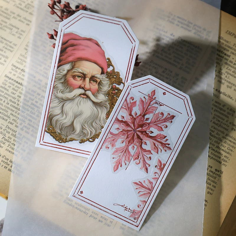 Pink Christmas Vellum Stickers