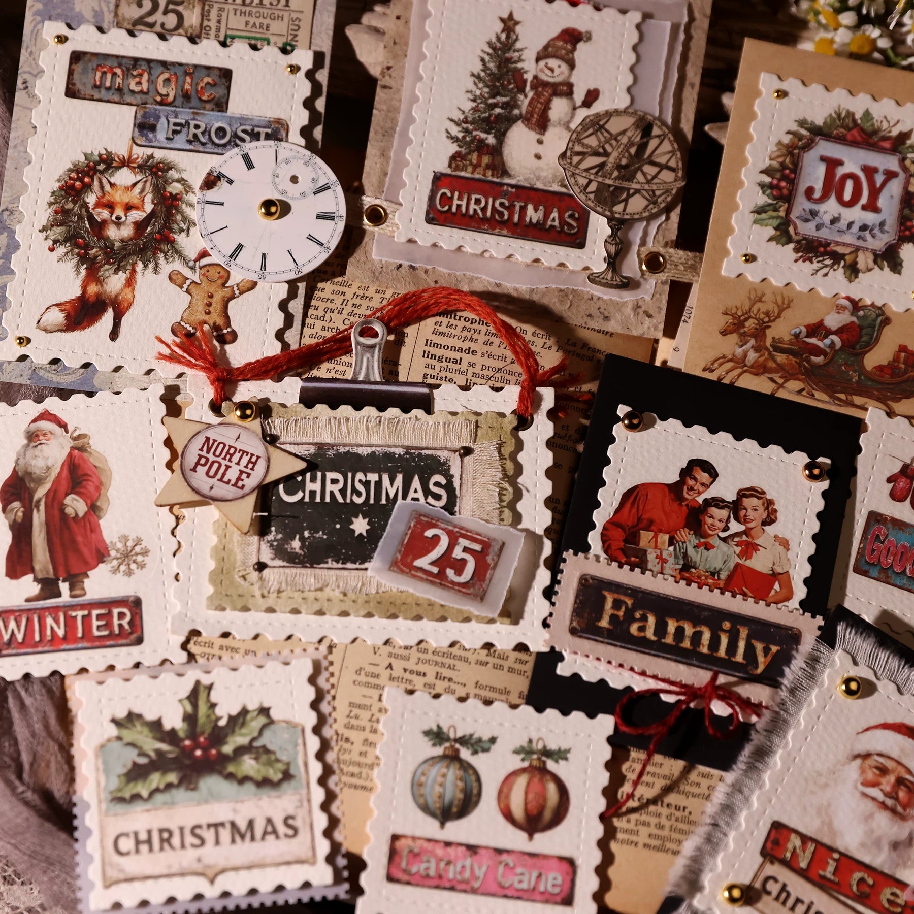Christmas Signs Matte Rub-on Transfers