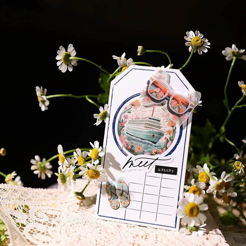 Summer Travel Vellum Stickers