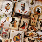 Halloween Matte Rub-on Transfers 2 Small Sheets -Pumpkin