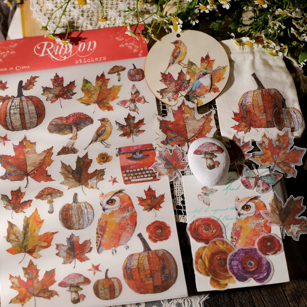 Owl Matte Rub-on Transfers