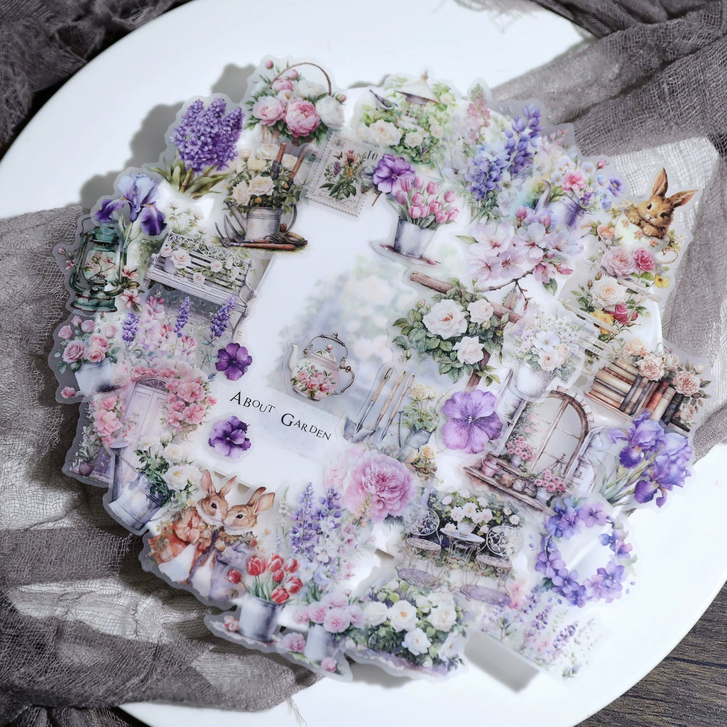 Spring Easter Garden Vellum Stickers
