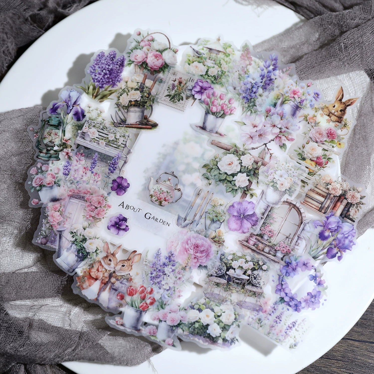 Spring Easter Garden Vellum Stickers
