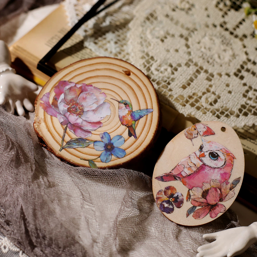 Owl Matte Rub-on Transfers