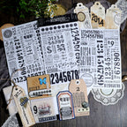 Numbers and Letters Matte Rub-on Transfers