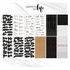 Words and Phrases Strips Self-adhesive Stickers