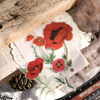 Larger Flowers Vellum Stickers