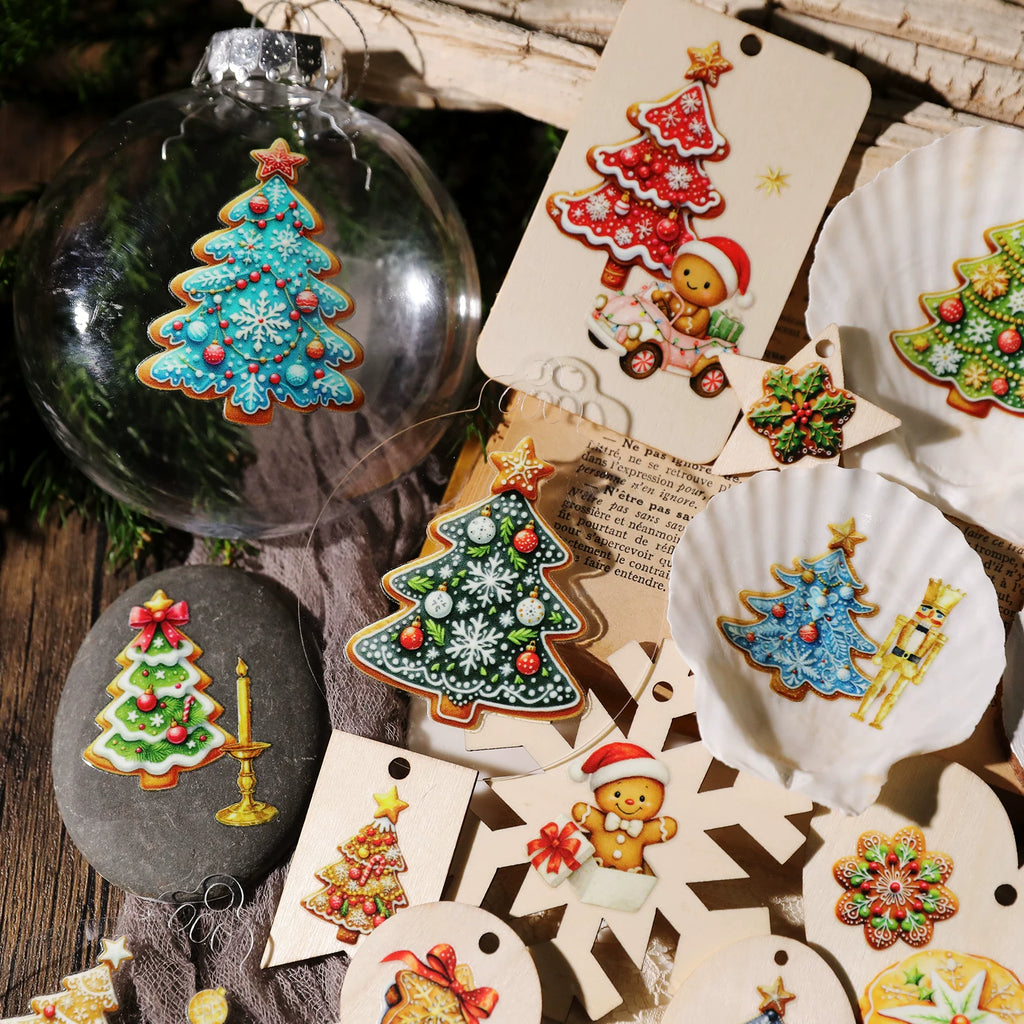 Christmas Gingerbread Man UV-DTF Rub-on Stickers