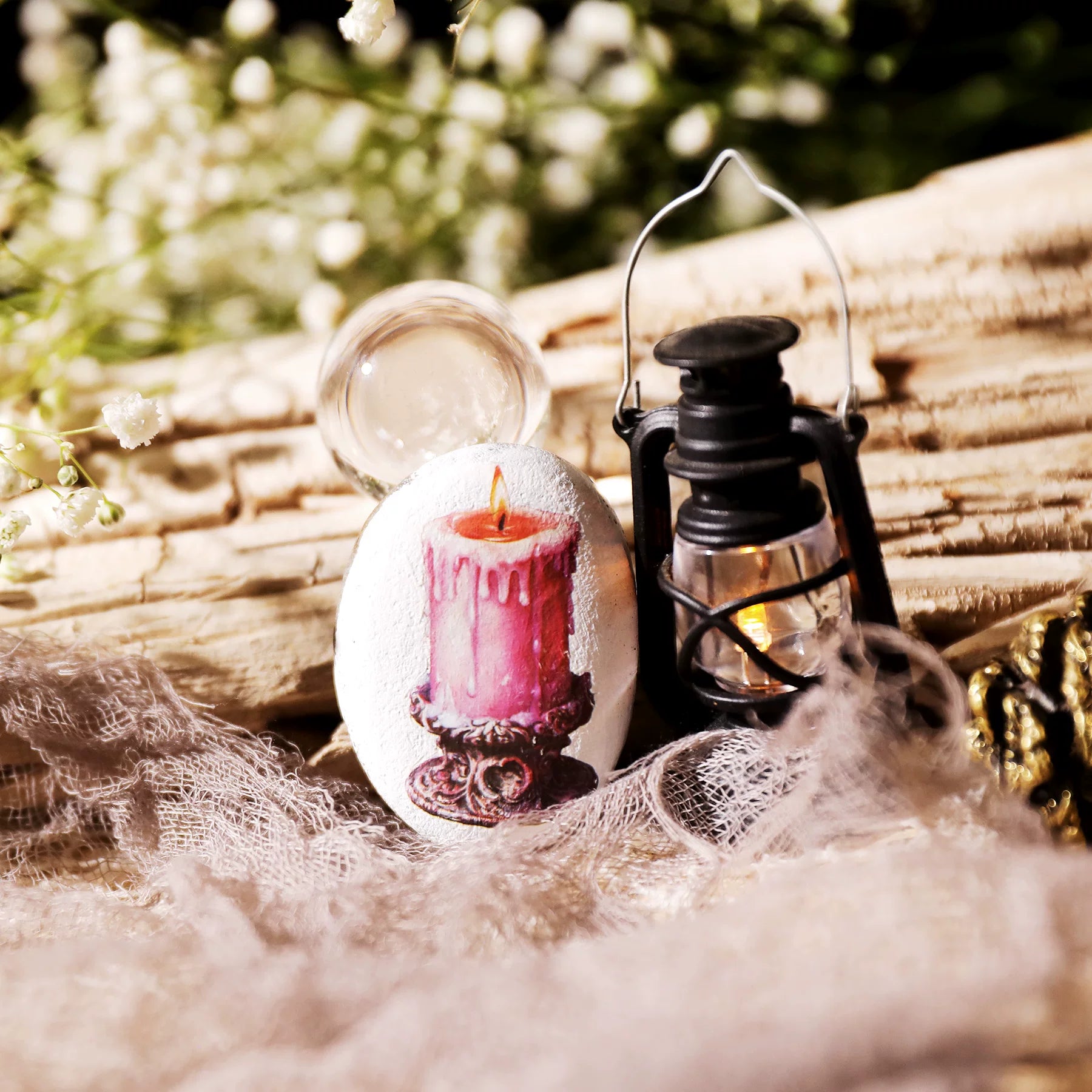 Halloween Pink Matte Rub-on Transfers