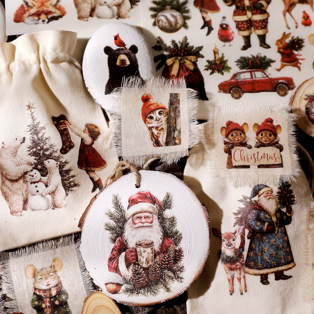 Christmas Matte Rub-on Transfers