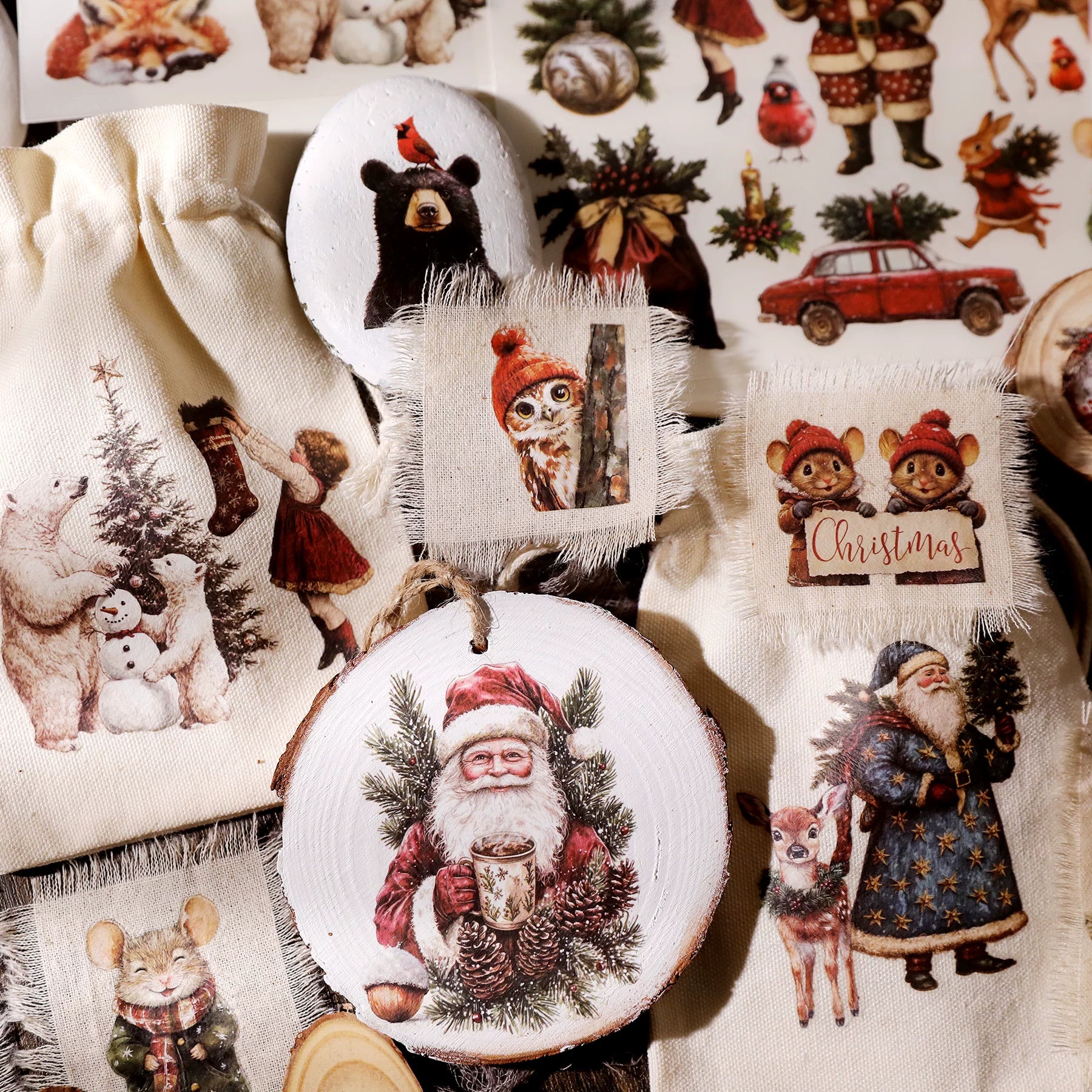 Christmas Matte Rub-on Transfers