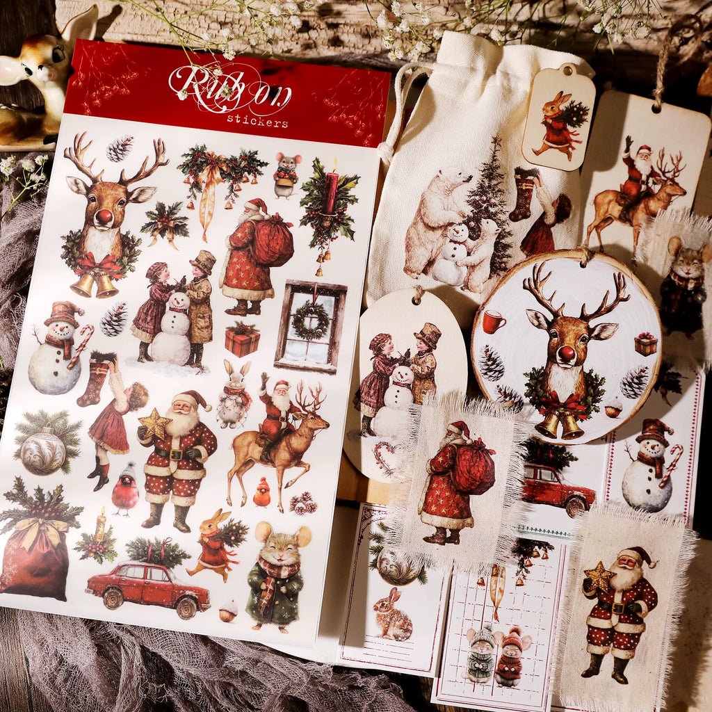 Christmas Matte Rub-on Transfers
