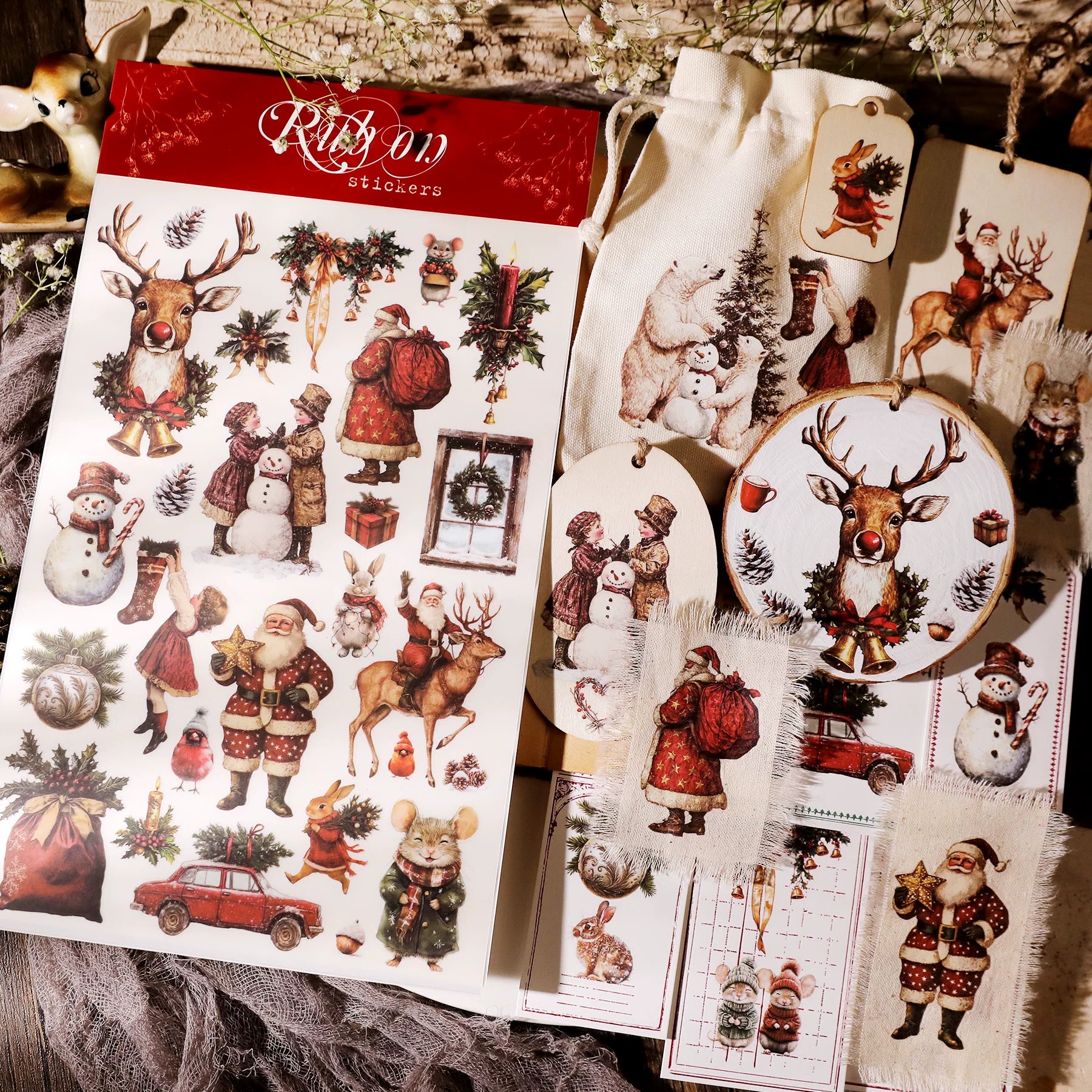 Christmas Matte Rub-on Transfers