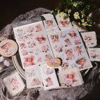 Kitten and Girl Matte Rub-on Transfers 2 Small Sheets