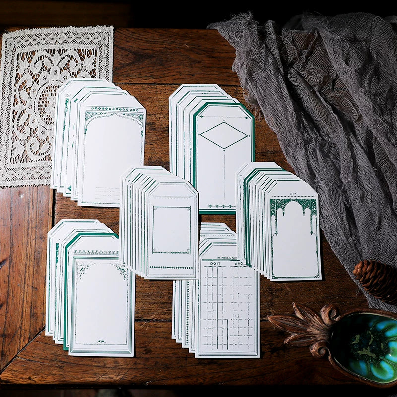 Retro Letterpress Printed Label Tag Cards