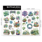 Succulents UV-DTF Rub-on Stickers