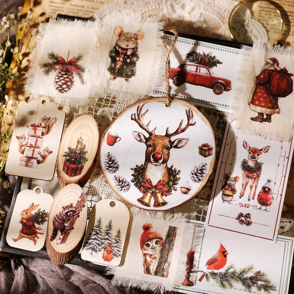 Christmas Matte Rub-on Transfers