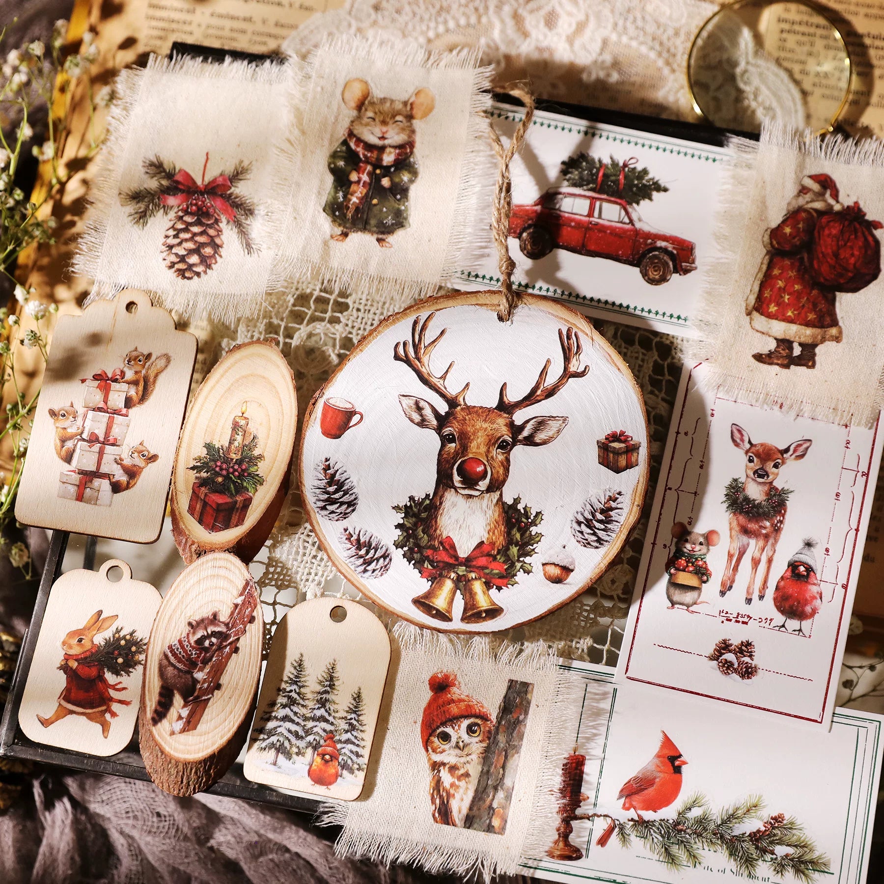 Christmas Matte Rub-on Transfers