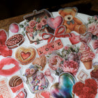 Pink Valentine's Day Vellum Stickers