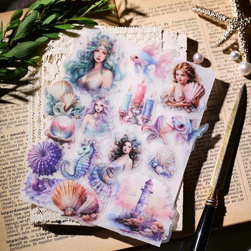Mermaid Vellum Stickers