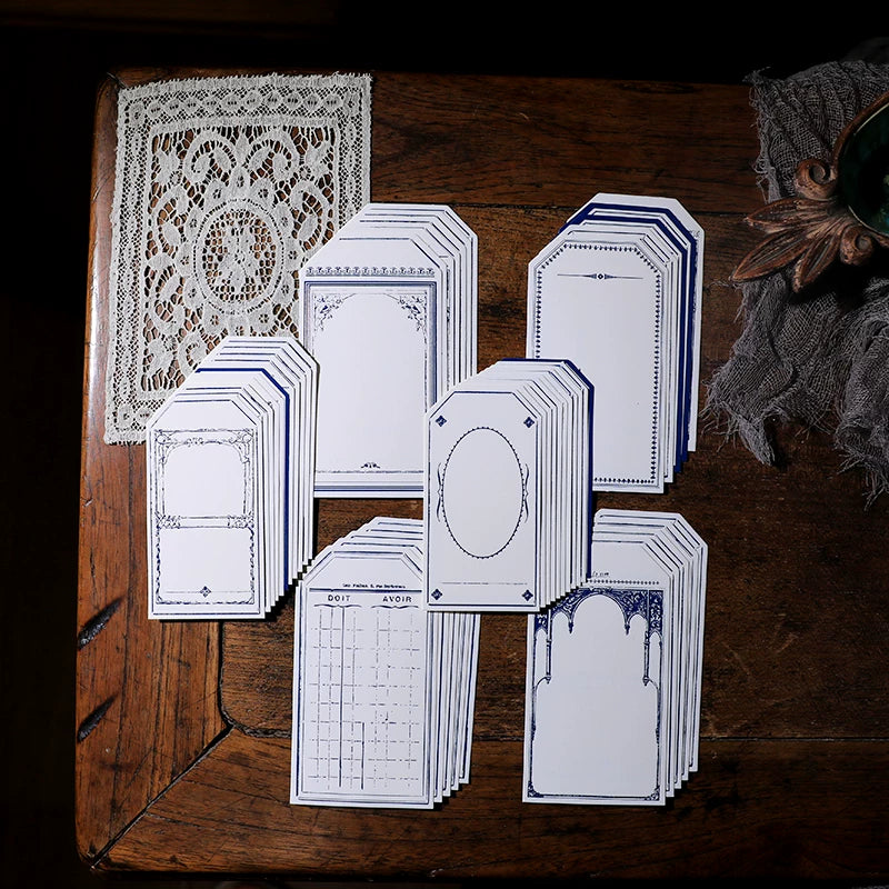 Retro Letterpress Printed Label Tag Cards