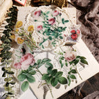 Larger Flowers Vellum Stickers