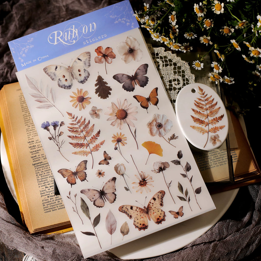 Butterfly Matte Rub-on Transfers