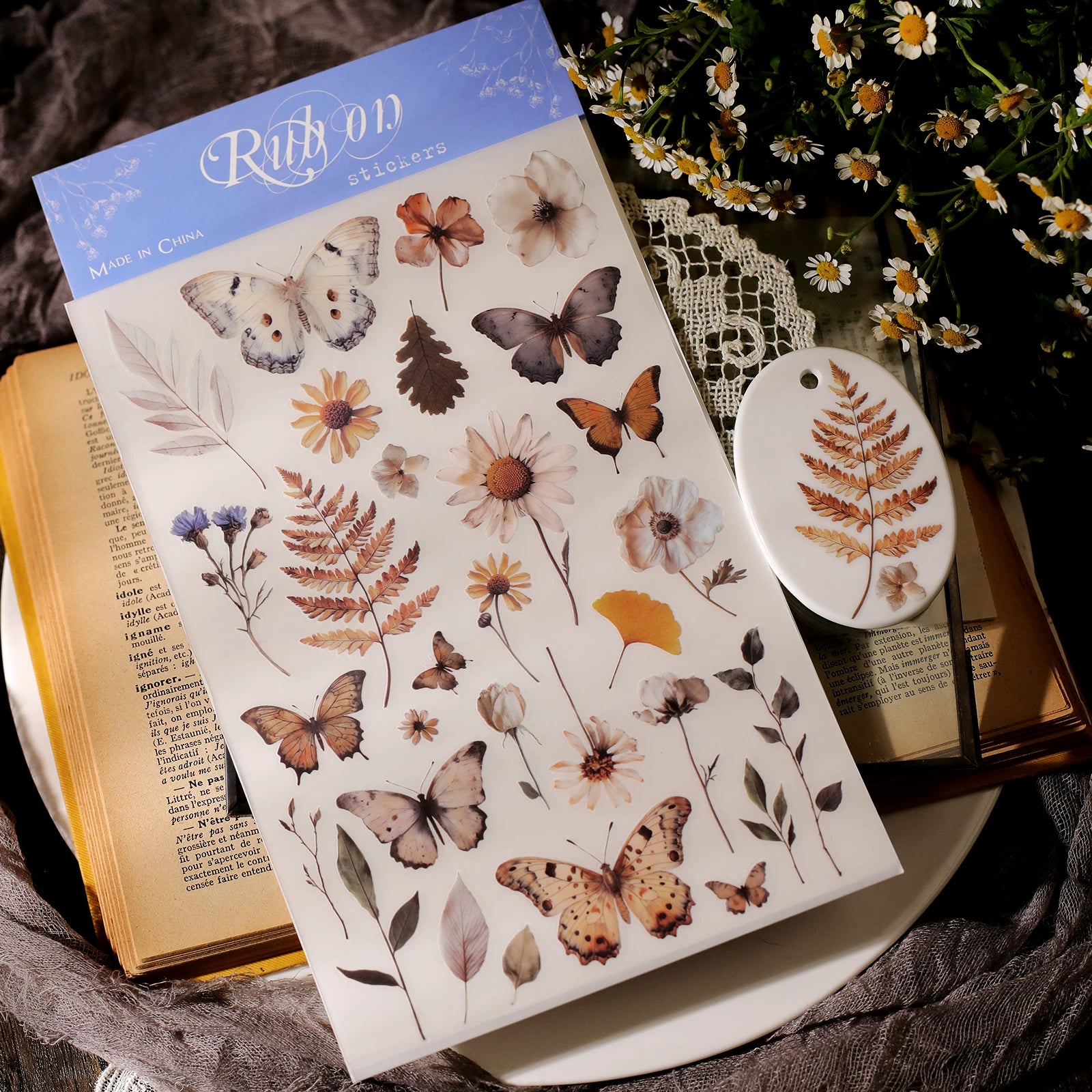 Butterfly Matte Rub-on Transfers