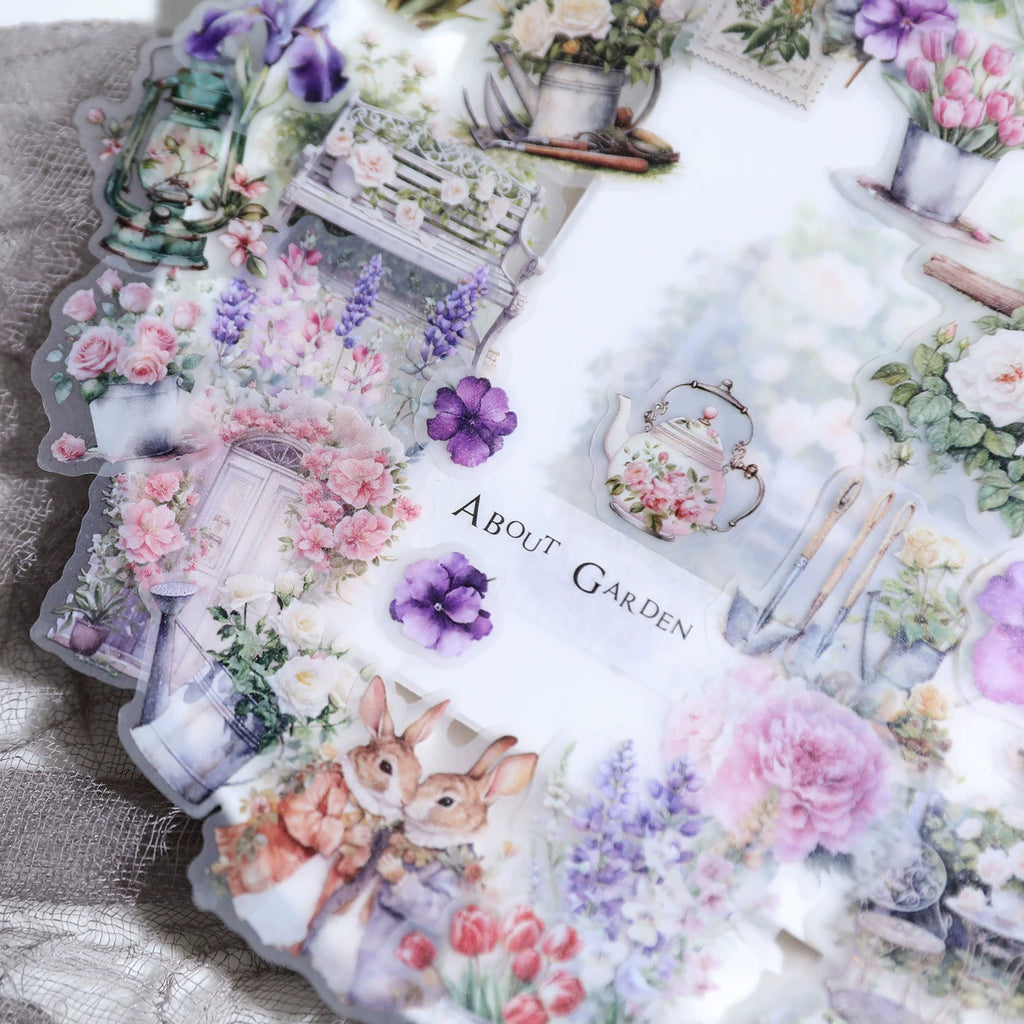 Spring Easter Garden Vellum Stickers
